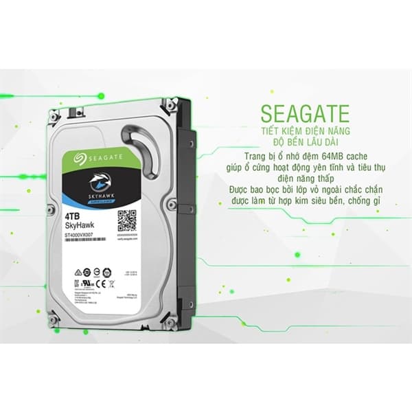 Ổ cứng Seagate Skyhawk 4TB chuyên dụng camera