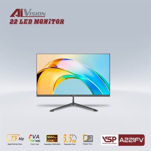 Màn hình AiVision 22" A221FV (1920*1080px @75Hz)